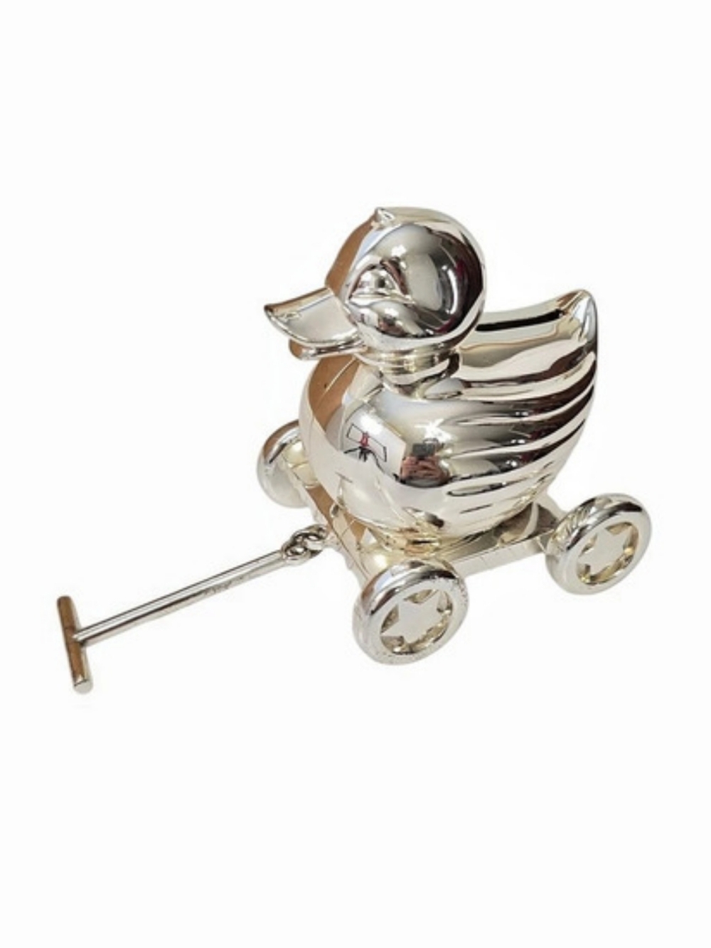 Reed & Barton Silverplate Duckie Coin Bank Decor